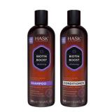 HASK BIOTIN BOOST Shampoo and Conditioner Set Thickening for all hair types, color safe, gluten-free, sulfate-free, paraben-free - 1 Shampoo and 1 Conditioner