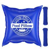 A 4x4ft Pool Pillow for Above Ground Pools, 0.4mm Extra Thick & Strong Cold-Resistant Pool Pillows for Closing Winter, Pool Pillow 4x4