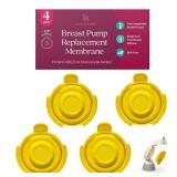 Nurse & Nourish [4 Pack] Membranes for Medela Personal Fit Flex Connector Used with Medela Pump in Style Pump, Medela Freestyle Flex Breast Pump, Medela Swing Maxi Pump, Medela Pump Parts Solo Pump