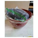 Red Pot Of Miscellaneous Items 6 Pack