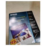 Epson Premium Presentation Paper MATTE (8x10 Inches, 50 Sheets) (S041467),Bright White