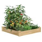 Cedar Raised Garden Bed 4ft X 4ft X 7in