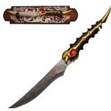 COSWOR 18.8" Stainless Steel Valyrian Catspaw Dagger Sword for Cosplay Collection