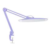 Neatfi XL 2,200 Lumens LED Desk Lamp with Clamp, 24W Bright Architect Task Lamp, 20 Inches Dimmable Computer Light, Adjustable Desk Light for Home, Office, Crafts, Nails & Hobbies (Non-CCT, Lavender) 