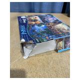 4 in 1 Puzzle Multipack - Thomas Kinkade - Disney - Tangled Mickey and Minnie in Paris Dumbo and the Little Mermaid- 500 Piece Jigsaw Puzzles for Kids Family and Adults.