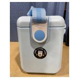 Igloo Powder Blue 11 Qt Tag-Along Too Strapped Picnic Style Cooler.