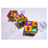 3 Pack of Aurelia Durand Illustrated Cube Ornaments