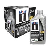 Mobil 1 Advanced Full Synthetic Motor Oil 5W-30, 1 Quart (Pack of 6)