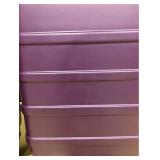 Skyline 2 Piece Hardside Checked Spinner Luggage Set - Purple