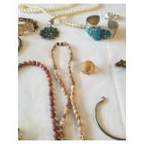 LOT OF RANDOM COSTUME JEWELRY