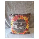 FALL GIVE THANKS LIGHT UP PILLOW