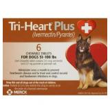 Tri-Heart Plus Tablet for Dogs 51-100 lbs (Brown Box)- 6 Count