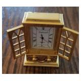 Miniature Desk Shelf Clock China Cabinet Hutch Knob Missing See Pictures