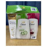 2 Pack Dove Body Wash