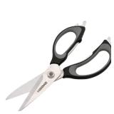 Farberware 4-in-1 Kitchen Shears, 2-Piece, Black and Gray