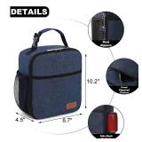 Femuar Lunch Box for Men Women Adults, Small Lunchbox for Work Picnic - Reusable Lunch Bag Portable Lunch Tote, Blue