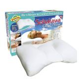 Sobakawa Traditional Buckwheat Pillow Organic Cotton with Natural Technology for Cool Sleep, Neck Support for Back and Side Sleepers or as a Meditation Cushion, White (Standard)