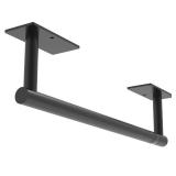 WZKALY Paper Towel Holder Under Cabinet, Self Adhesive or Wall Mounted SUS304 Stainless Steel Paper Towel Holder for Kitchen, Bathroom, Farmhouse, Barbecue and Laundry (Matte Black)