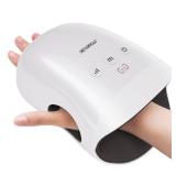 CINCOM Hand Massager - Cordless Hand Massager with Heat and Compression for Arthritis and Carpal Tunnel (White)