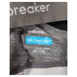 Icebreaker Womens Merino Blend 125 Cool-Lite Sprite Racerback Bra - Gritstone Heather - Medium