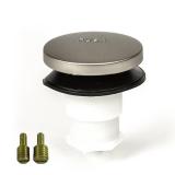 Toe Touch (Tip Toe, Foot Actuated) Bath Tub/Bathtub Drain Stopper Includes 3/8" and 5/16" Fittings Brushed Nickel