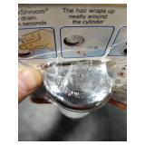 SinkShroom Revolutionary Bathroom Sink Drain Protector Hair Catcher, Strainer, Snare, Silicone , Brushed, Sinkshroom Chrome Edition, 1" -1.4"