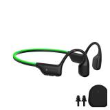 Rythflo Bluetooth 5.3 Headphones, Bone Conduction Headphones w/Mic Open Ear Wireless Earbuds w/Light Bar for Running, IPX7 Waterproof 32GB MP3 for Cycling, 8Hrs Playtime Earphones for Sports Workouts 