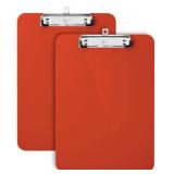 Mr. Pen- Plastic Clipboard, 12.5 x 9, 2 Pack, Red, Clipboards for Kids & Adults, Clipboards Plastic, Clip Board, Teacher Clipboard, Kids Clipboard, Cute Clipboard, Plastic Clipboards