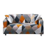 HOOBUY Printed Sofa Cover Stretch Couch Covers Sofa Slipcovers for 2 Cushion Couch and Loveseat with Two Free Pillow Case 03#(2 Seater/Loveseat)