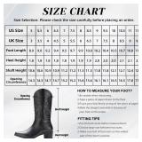 IUV Cowboy Boots For Women Pointy Toe Women