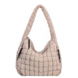 Puffer Tote Bag for Women Large Quilted Crossbody Handbags Lightweight Shoulder Hobo bag Soft Puffy Bag Carryall