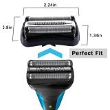 32B S3 Replacement Shaver Heads Part Accessories for Series 3 Replacement Head, Shaving Head for 3010s 320 330 340 370cc 3090cc 350cc 4 390cc 4 3000s 3040s 3050cc (1BK)