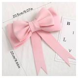 Oversized Pink Bow Birthday Cake Toppers for Women EVA Foam Bowknot Cake Decorations Princess Cake Topper Wedding Cake Toppers Cake Decorating Kit Pink Bows Cake Decor Girl Baby Shower Party Supplies