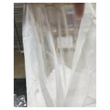 NICETOWN Sheer Canopy Bed Curtains Panels 216 - Home Decoration Sheer Voile Scarf Valance for Wedding (1 Panel, W60 x L216, White)