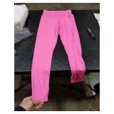 GAYHAY High Waisted Pink Leggings for Women - Soft Opaque Slim Tummy Control Pants for Running Cycling Yoga S/M