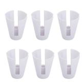 PZRT 6pcs Plastic Coil Claw Thread Spool Cone Holder Sewing Accessories DIY Craft Overlocker Serger Sewing Decoration for 644d 744d Accessories, White