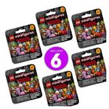 LEGO Minifigures Dungeons & Dragons 6 Pack - Toy for Boys & Girls Ages 5+ - Collectible Figures for Kids & Adult Fans - Dungeons & Dragons Gift - 66765