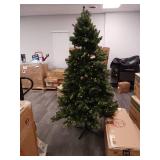 7.5 ft Pre-Lit Milford Pine Artificial Christmas Tree with LumaDazzle Color-Changing Twinkle LED Lights, by Holiday Time - Retail $189