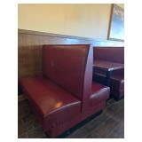 (2) Double-Sided Burgandy Booths