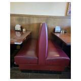 (2) Double-Sided Burgandy Booths