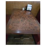 (4) Assorted 46in Restaurant Style Tables