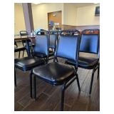 (4) Black Restaurant Style Chairs