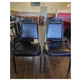 (4) Black Restaurant Style Chairs