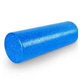 ProsourceFit High Density Foam Rollers 18 - inches long, Firm Full Body Athletic Massager for Back Stretching, Yoga, Pilates, Post Workout Trigger Point Release, Blue