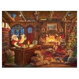 Ceaco - Thomas Kinkade - Holiday - Santa Checking His List - 1000 Piece Jigsaw Puzzle