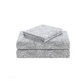 Comfort Spaces 100% Cotton Sheets Queen, Breathable, Naturally Cool Cotton Sheets, Soft Cotton Bed Sheets with 14" Elastic Pocket Fits up to 16" Mattress, All Seasons Sheet Set, Paisley Multi 4 Piece