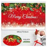 Christmas Backdrop Merry Christmas Party Decoration Christmas Photo Banner Signs Xmas Photography Background Photo Props for Winter New Year Xmas Eve Family Party Decoration Supplies (Snowflake)