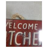 Welcome to Camp Quitcherbitchin - 4x10 Hanging Wooden Sign by My Word! (Slight Scratch)