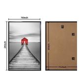 ELSKER&HOME 16x24 Poster Frame 3 Pack, Black Picture Frame for Horizontal or Vertical Wall Mounting, Sturdy and Scratch-proof