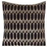 Nourison Dallas Southwestern Rabbit Holes Grey/Black Throw Pillow - Retail: $90